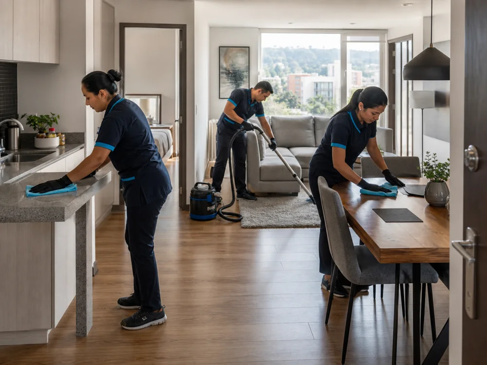 Equipo M.O.M realizando Combo Apartamento Ejecutivo